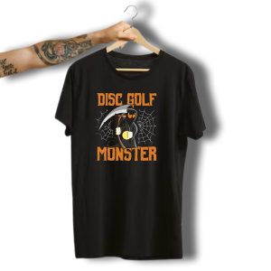 Disc Golf Funny Halloween Grim Reaper Disc Golf Monster T-Shirt