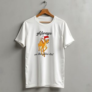 Disney Bambi Always On The Nice List Christmas T Shirt
