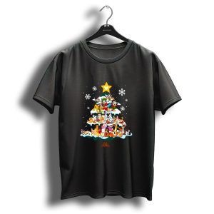 Disney Characters Christmas Tree Snowflakes T Shirt