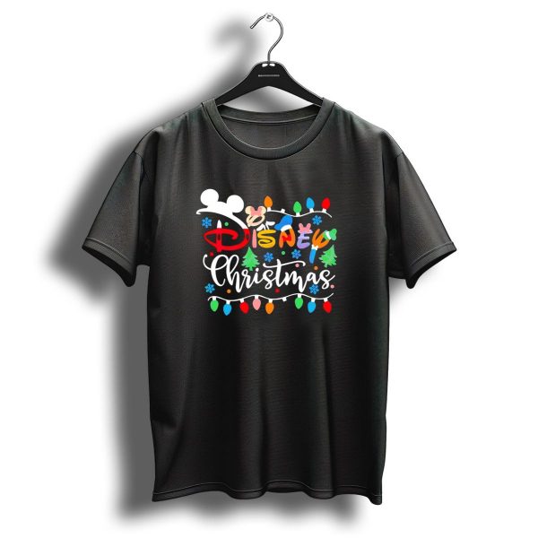 Disney Christmas Lights Festive Icons And Holiday Elements T Shirt 1 t shirt 1