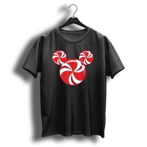 Disney Christmas Peppermint Mickey Mouse I7 T Shirt