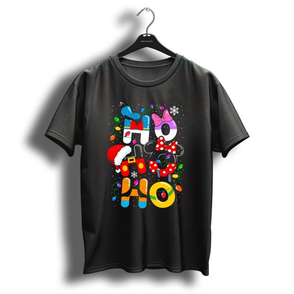 Disney Hohoho Christmas Lights Mickey Minnie Decorations T Shirt 1 t shirt 1
