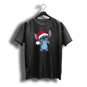Disney Lilo And Stitch Santa Hat Christmas Stitch T-Shirt