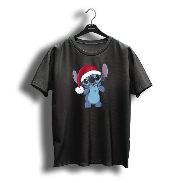 Disney Lilo And Stitch Santa Hat Christmas Stitch T Shirt t shirt 1