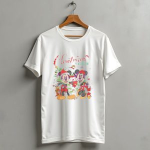 Disney Mickey And Minnie Christmas On Main Street Holiday Magic T Shirt