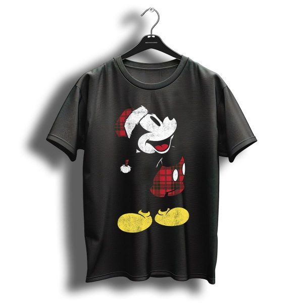 Disney Mickey Christmas Plaid Festive Mickey Mouse Holiday T Shirt 1 t shirt 1
