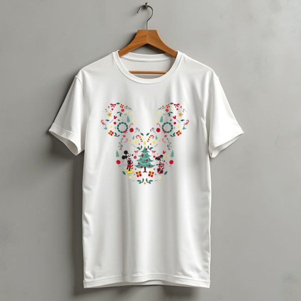 Disney Mickey Minnie Christmas Wreath Holiday Magic T Shirt 1 t shirt 1