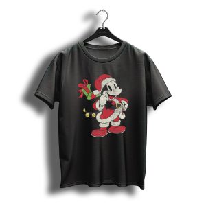 Disney Mickey Mouse Santa Claus Christmas Gift Bag T-Shirt