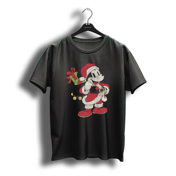 Disney Mickey Mouse Santa Claus Christmas Gift Bag T Shirt t shirt 1