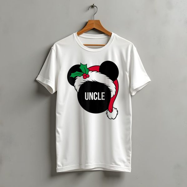 Disney Mickey Mouse Santa Hat Uncle Christmas Holiday Family T Shirt t shirt 1 1