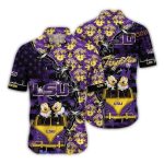 Disney Mickey Mouse With Lsu Tigers Hawaiian Shirt