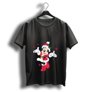 Disney Minnie Mouse Santa Hello Christmas T Shirt