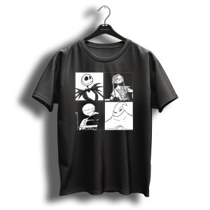 Disney Nightmare Before Christmas Jack Sally Lock Shock Oogie Boogie Four Box T Shirt