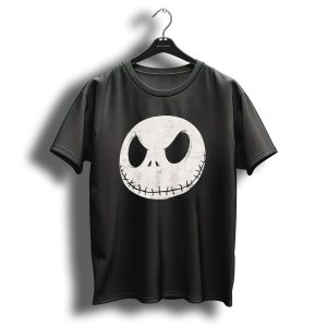 Disney Nightmare Before Christmas Jack Skellington Face Iconic Character T Shirt