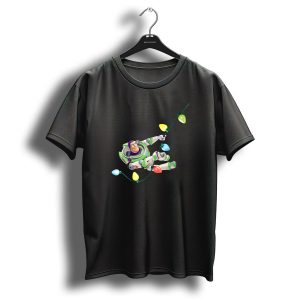 Disney Pixar Toy Story Buzz Lightyear With Christmas Lights T Shirt