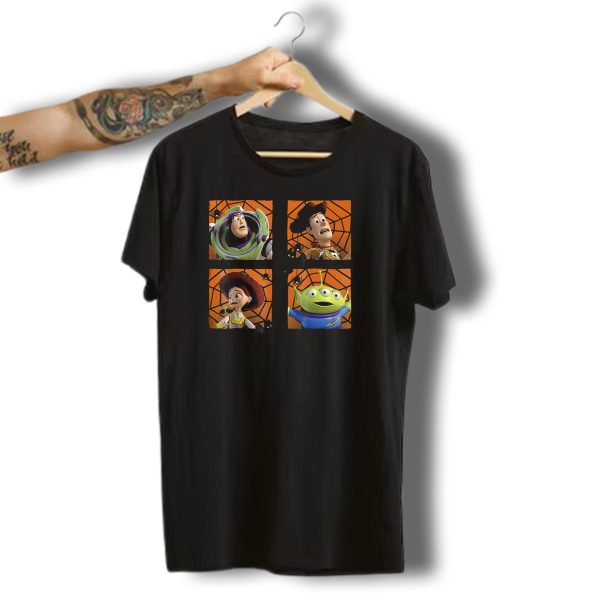 Disney Pixar Toy Story Buzz Woody Jessie Alien Halloween Spiders Bats T Shirt t shirt 1