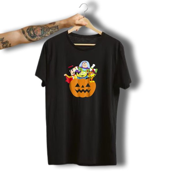 Disney Pixar Toy Story Characters In Halloween Pumpkin Costume T Shirt t shirt 1