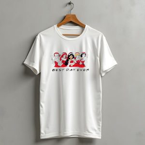 Disney Princess Friends Best Day Ever Christmas T Shirt