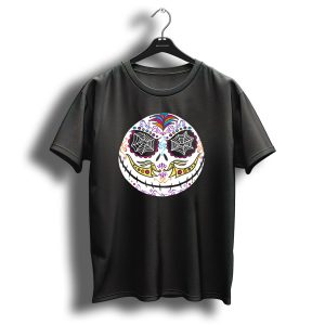 Disney The Nightmare Before Christmas Jack Skellington Sugar Skull Colorful T Shirt