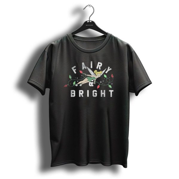 Disney Tinker Bell Fairy And Bright Christmas Lights T Shirt 1 t shirt 1