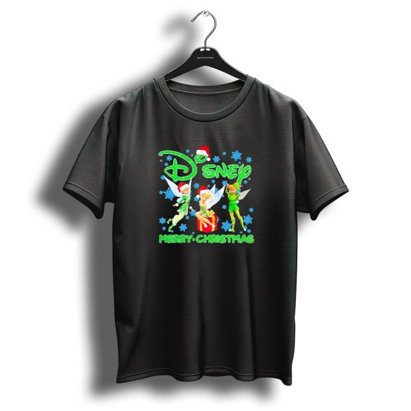 Disney Tinker Bell Santa Merry Christmas Snowflakes T Shirt 1 t shirt 1