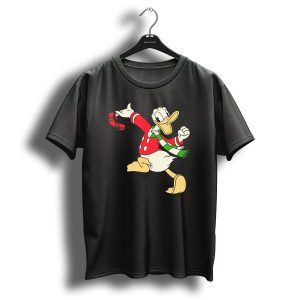 Disney Vintage Donald Duck Christmas Sweater Scarf T-Shirt