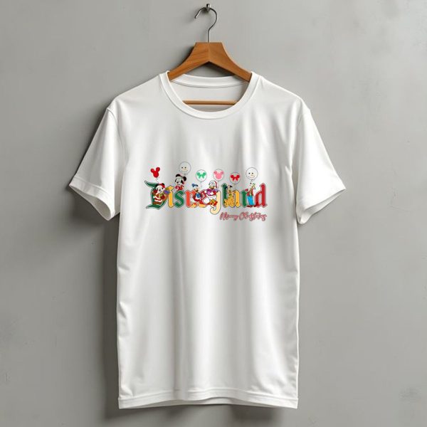 Disneyland Merry Christmas MkFrs Characters T Shirt 1 t shirt 1