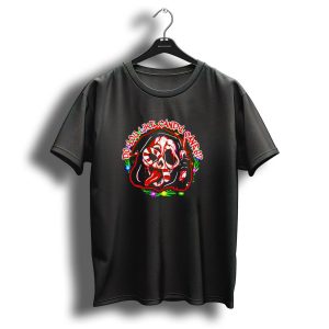 Do You Like Candy Canes Christmas Scream Mask Icon With Lights T Shirt