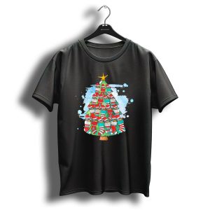 Doberman Christmas Tree With Festive Sock T Shirt