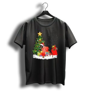 Doberman Pinscher Christmas Tree Santa Hat Sweater Celebrations T Shirt