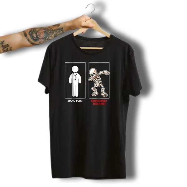 Doctor Vskids T Shirt fRespiratory Therapist Funny Skeleton Dab Halloween T Shirt t shirt 1