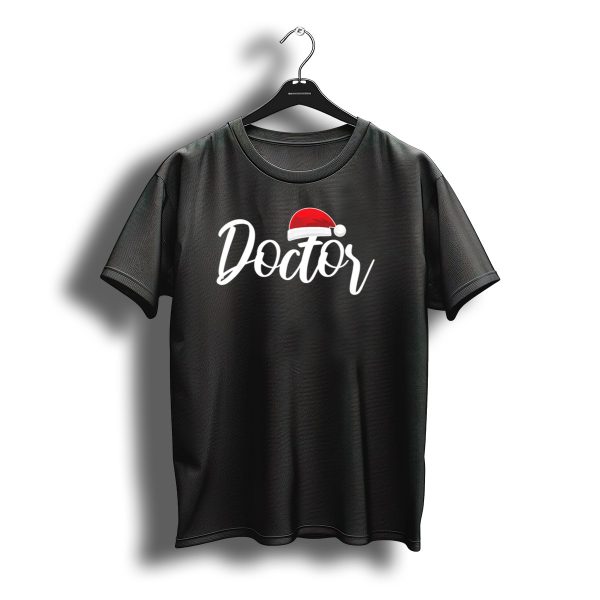 Doctor With Santa Claus Hat Merry Christmas T Shirt t shirt 1