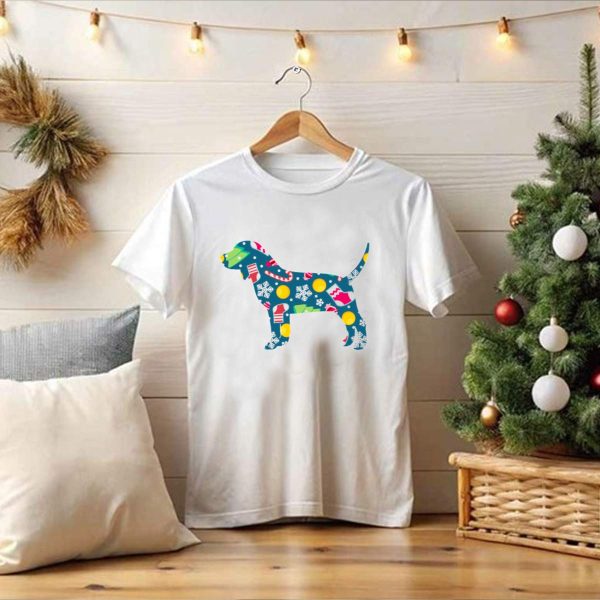 Dog Lover Christmas Beagle With Festive Floral T Shirt 1 t shirt 1 Pittsburgh Steelers Unicorn Merry Christmas Knitted Ugly Sweater 1