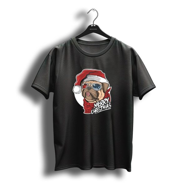 Dog Pug Puppy Merry Christmas Santa Claus T Shirt t shirt 1