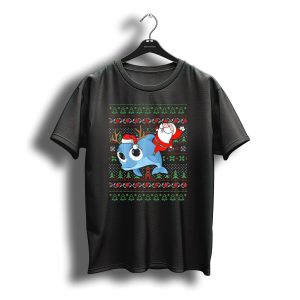 Dolphin Santa Claus Reindeer Christmas Sweater Family Matching T-Shirt