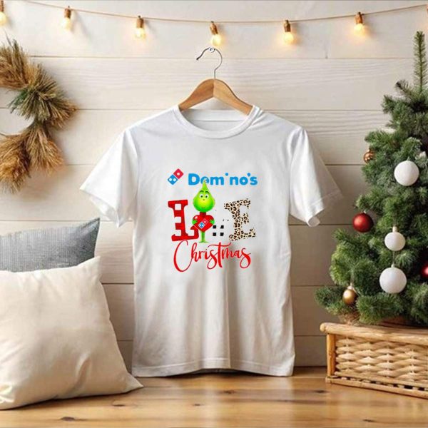 Dominos Grinch Love Christmas T Shirt 1 t shirt 1 Pittsburgh Steelers Unicorn Merry Christmas Knitted Ugly Sweater 1