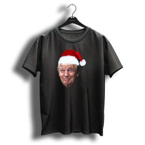 Donald Trump Maga Santa Hat Christmas Image T Shirt 1