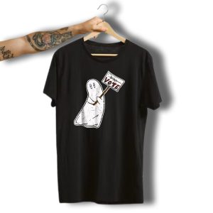 Dont Boo Vote Ghost Holding Sign Halloween Voting T-Shirt