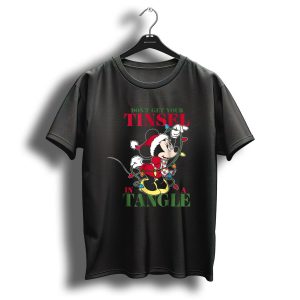 Dont Get Your Tinsel In A Tangle Disney Christmas Minnie T Shirt