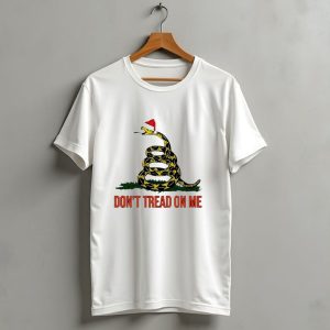 Dont Tread On Me Christmas Santa Hat Gadsden Flag T Shirt