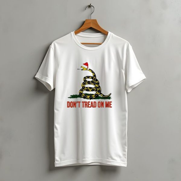 Dont Tread On Me Christmas Santa Hat Gadsden Flag T Shirt t shirt 1