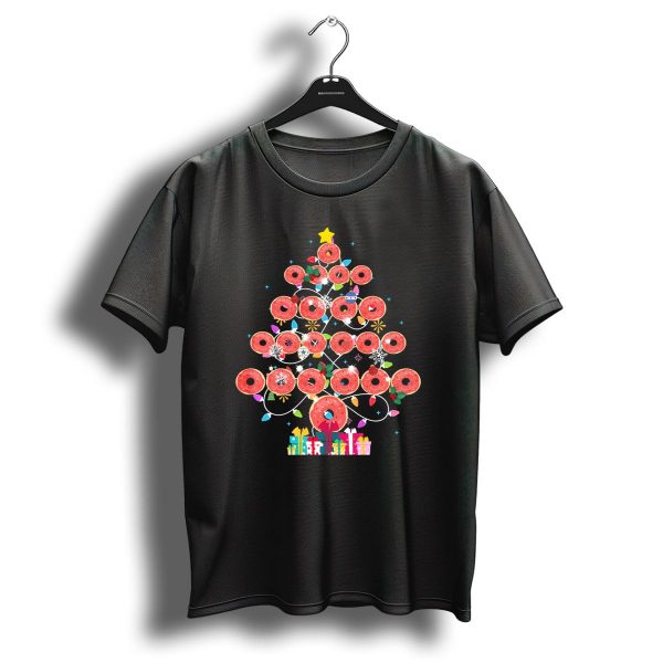 Donut Christmas Tree With Lights And Presents T Shirt 1 t shirt 1