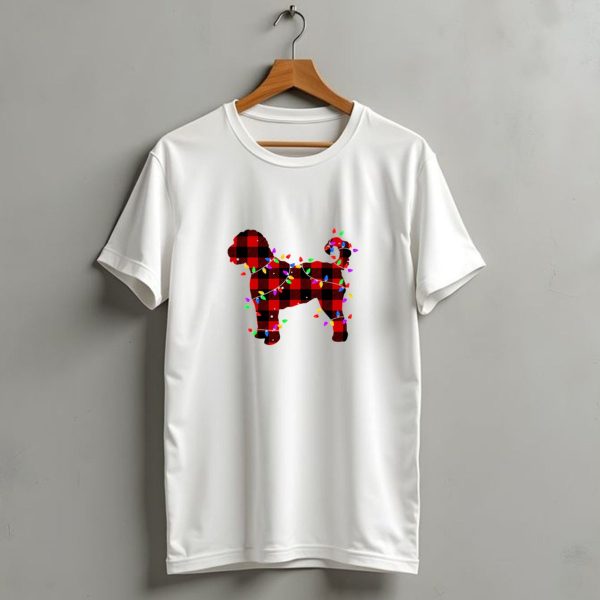 Doodle Christmas Pajamas Red Buffalo Plaid Lights T Shirt 1 t shirt 1