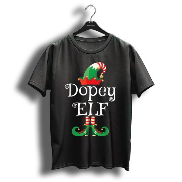 Dopey Elf Christmas Hat And Shoes T Shirt 1 t shirt 1