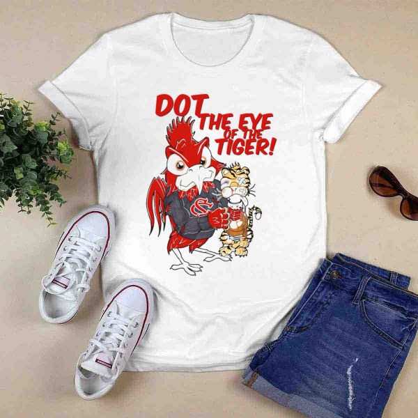 Dot the Eye of the Tiger South Carolina Gamecocks Beat Clemson Tigers T Shirt 1 0
