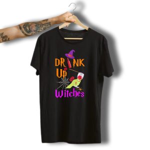 Drink Up Witches Halloween Costume Wine Dark Vibe T-Shirt