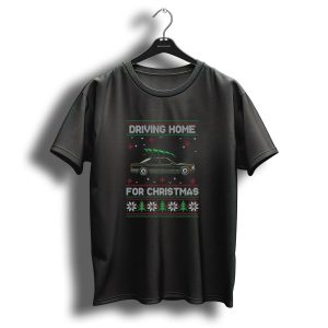 Driving Home For Christmas Tree Oldtimer Car Xmas Uglypull T Shirt