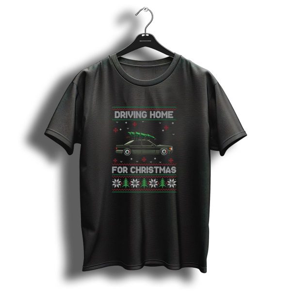 Driving Home For Christmas Tree Oldtimer Car Xmas Uglypull T Shirt 1 t shirt 1