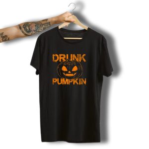 Drunk Pumpkin Halloween Pumpkin Alcohol T-Shirt