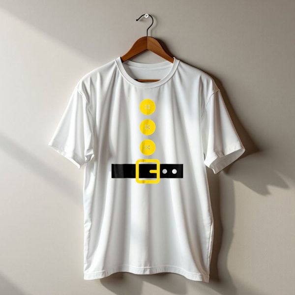 Dwarf Costume Funny Lazy Halloween Party Belt T Shirt t shirt 1
